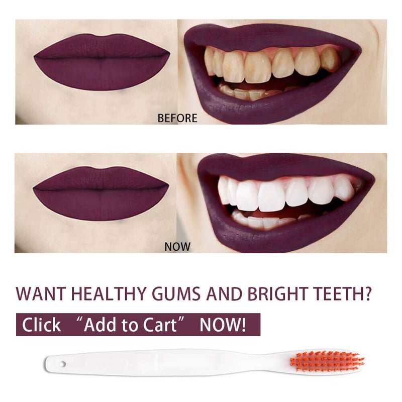 DR PERFECT Extra Hard Toothbrushes Firm Toothbrush for Smoker's Teeth Whitening Pack of 12 - Image 3